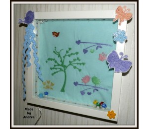 Stickserie Frühlings Silhouette